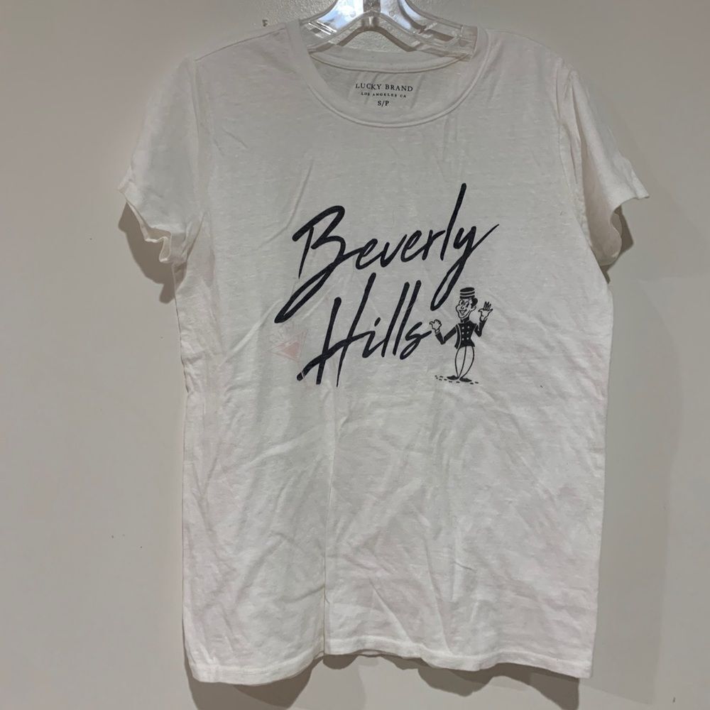 Lucky Brand Beverly Hills White Tees No Tag